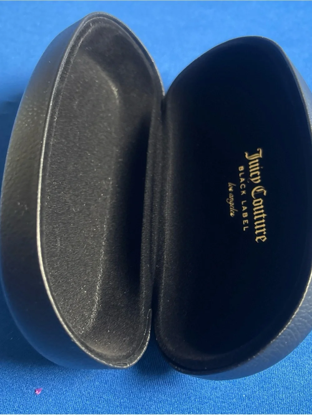 Juicy Couture Black Label Sunglass & Eyeglass Case Black Hard Clamshell Lined
